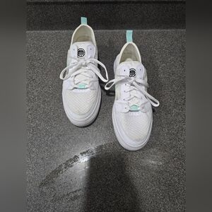 Nike Women’s White Sneakers with Mint Accents